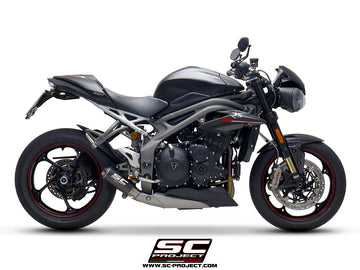 SC Project CR-T Slip-On Exhaust for Triumph Speed Triple RS